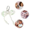 Unique Bargains Faux Pearl Bow Handbag Charms Keychains 1 Pc - 3 of 4