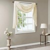 MAYEERTY Diamond Sheer Embroidered Window Scarf for Living Room - 3 of 4