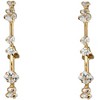 Pavilion Gift Company - Stunning Crystal in Gold - 1.25" Cubic Zirconia Hoop Earrings - Earrings - 4 of 4