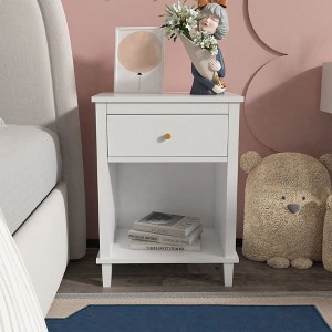 NicBex Contemporary Nightstand with 1 Drawer and Lower Shelf Bedside Table with Storage End Table for Bedroom, Living Room - 1 of 4