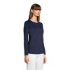 Lands' End Women's Relaxed Supima Cotton Long Sleeve Crew Neck T-Shirt - 4 of 4