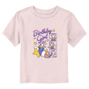 Mickey & Friends Daisy Duck Birthday Star Girl T-Shirt - 1 of 3