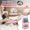 Infans Kids Art Easel Double Sided Chalkboard Magnetic Whiteboard w/ Storage Tray Pink - 4 of 4