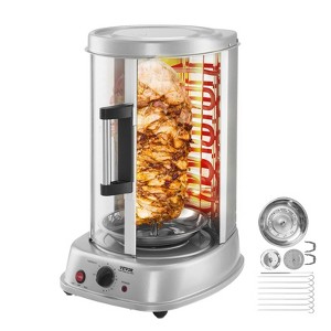 VEVOR Shawarma Grill Machine, Vertical Chicken Shawarma Cooker Machine Countertop, Electric Stainless Steel Broiler Gyro Rotisserie Oven Doner - 1 of 4