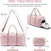 LOVEVOOK Travel Duffle Bag,Carry on Overnight Bag with Shoe Compartment - 2 of 3