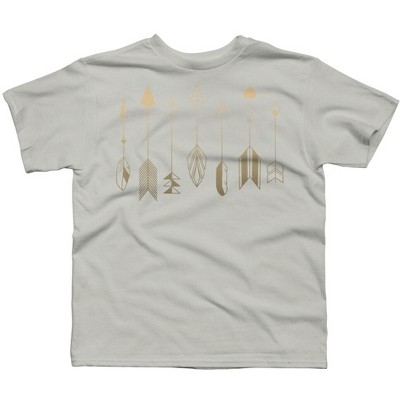 Boy's Design By Humans Be Brave Little Arrow (gold) By staceyroman T-Shirt