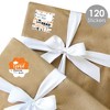 Big Dot of Happiness Orange Grad Best is Yet to Come Assorted Orange Graduation Party Gift Tag Labels To and From Stickers 12 Sheets 120 Stickers - 2 of 4