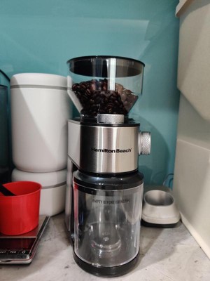 Hamilton Beach 2-14 Cup Burr Coffee Grinder with 18 Grind Settings