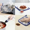 REGALWOVEN Sets 2 Pcs Heat Resistant Kitchen Oven Mitts and Pot Holders for Baking - 4 of 4