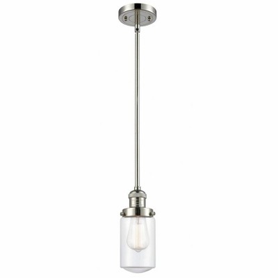 Dover - 1 Light Stem Hung Mini Pendant In Traditional Style-10.25 Inches Tall and 4.5 Inches Wide