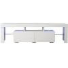 NicBex TV Stand Modern Entertainment Center with LED Light Media Console with Storage for Living Room, Bedroom - 3 of 4