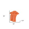 HomeRoots Orange Knitted 100% Cotton Throw Blanket - 3 of 4