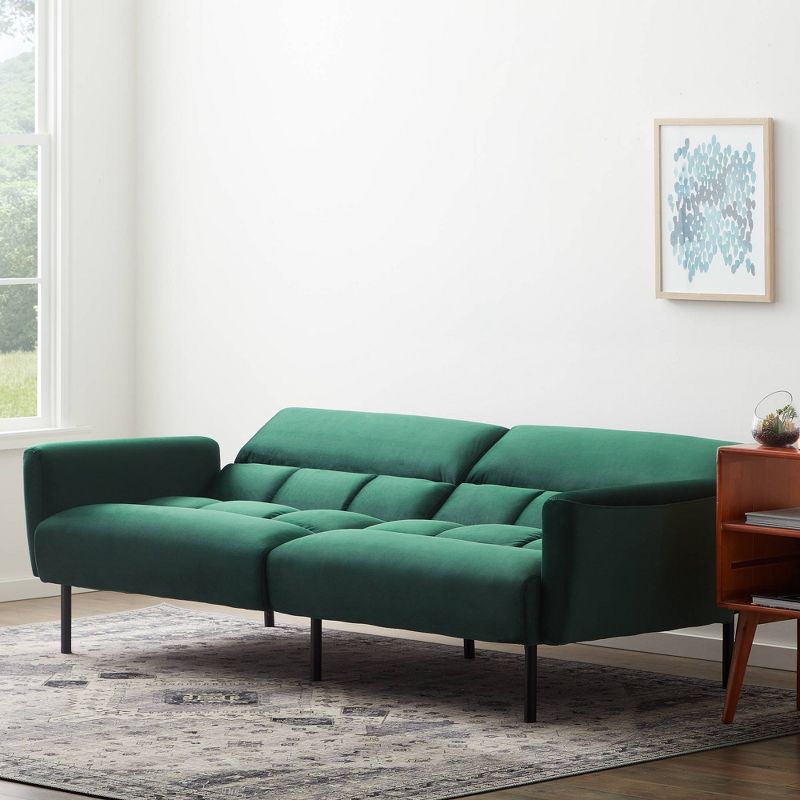 
Comfort Collection Futon Sofa Bed with Box Tufting - Lucid, 5 of 13