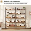 67 Inch Tall Bookshelf, 5-Tier Bookcase with Open Shelves, Farmhouse Wood Storage Rack with Adjustable Feet, for Office, Living Room - 2 of 4