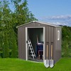 NicBex Outdoor Storage Shed with Window,Lockable Doors and Air Vent for Backyard Garden,Patio - 2 of 4