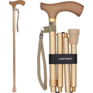 Switch Sticks Walking Cane for Men or Women, Foldable and Adjustable from 32-37 Inches, FSA and HSA Eligible - 1 of 4