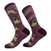 Crazy Dog T-Shirts Women's Pugs Are My Favorite Socks Funny Pet Cute Puppy Lovers Footwear - 2 of 4