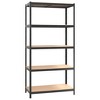 VidaXL 5-Layer Heavy-duty Shelf Gray Steel&Engineered Wood - 2 of 4