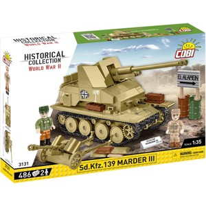 COBI Historical Collection WWII Sd.Kfz. 139 Marder III Tank Destroyer Building Set, 486 Pieces - 1 of 4