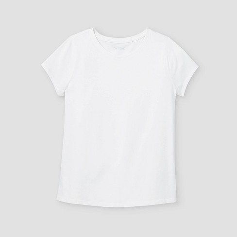 Girls' Short Sleeve T-shirt - Cat & Jack™ White S : Target