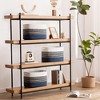 Aoibox Woven Cotton Rope Storage Basket Rectangle with Handles Navy Blue 14x8x9 Inch for Toys Towels Organizing - 4 of 4