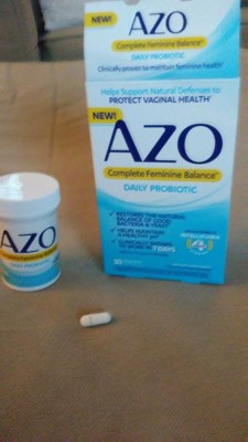 azo complete feminine balance women's daily probiotic