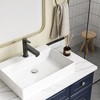 Whizmax Rectangle Bathroom Sink, Bathroom Vessel Sink, White Vessel Sink, Countertop Modern Sink for bathroom - 2 of 4