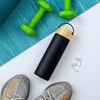JoyJolt Glass Water Bottle with Strap & Silicone Sleeve - 20 oz - 4 of 4