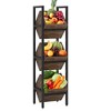 MAYEERTY 3-Tier Industrial Style Vertical Wine Storage Cabinet 
 Freestanding Wine Organizer - 4 of 4