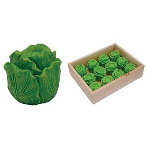 Transpac Resin Mini Cabbage Set of 12 Green for Easter Home Decor : Target