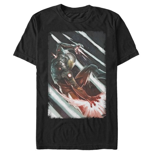 Men's Marvel Iron Man Repulsor Rays T-shirt - Black - Medium : Target