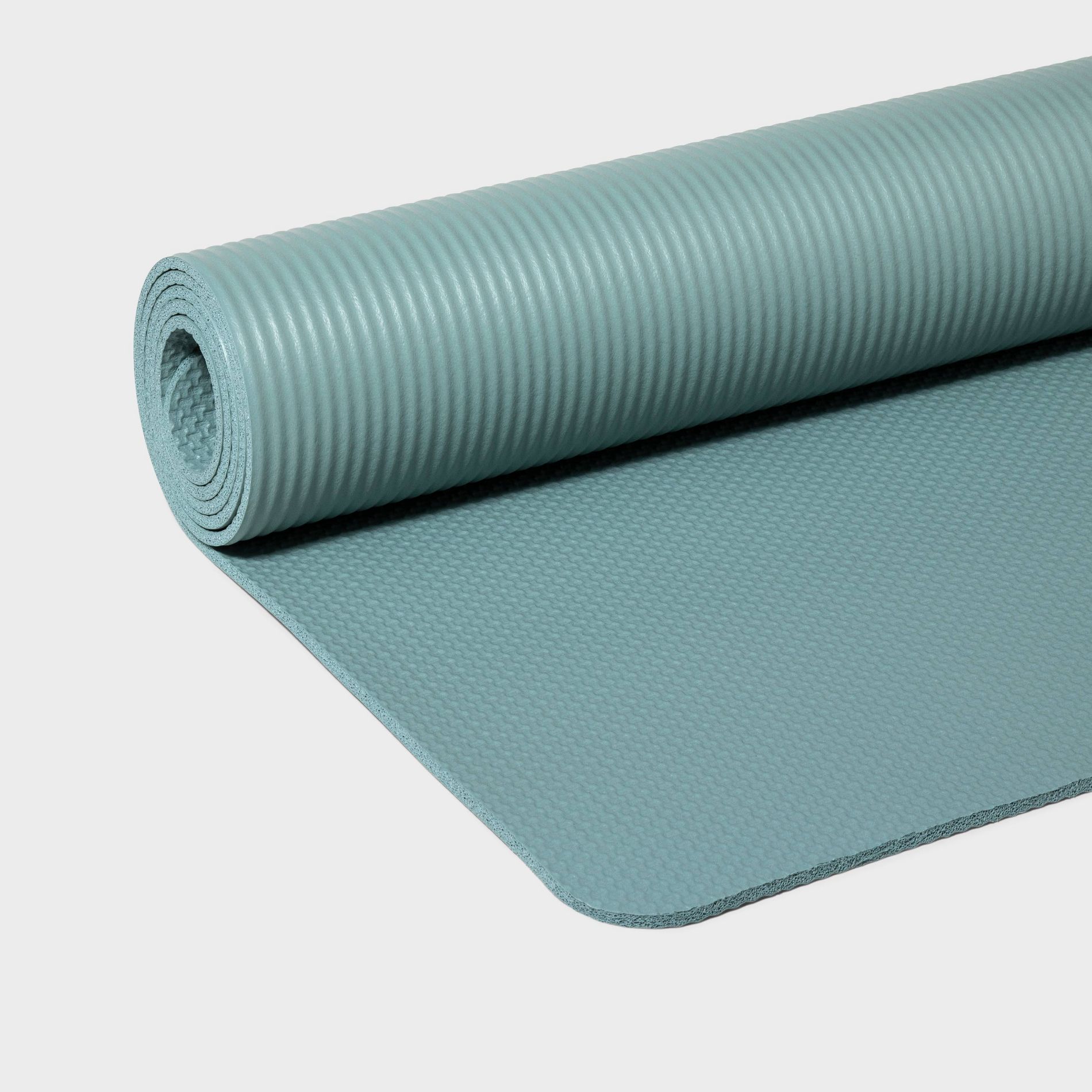 Yoga Mat 6mm Blue - All In Motion™: High Tack Grip, Nitrile Butadiene Rubber