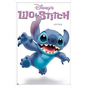 Trends International Disney Lilo and Stitch - Ohana Pride Unframed Wall  Poster Print Clear Push Pins Bundle 14.725 x 22.375