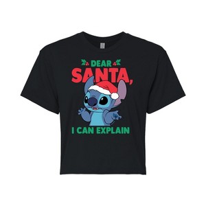 Women's - Lilo and Stitch -  Cropped Graphic T-Shirt - 1 of 4