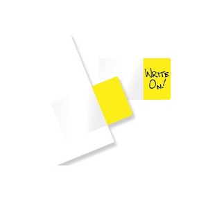 Redi-Tag Easy-To-Read Self-Stick Index Tabs Yellow 50 Tabs/Pack 437743 - 1 of 2