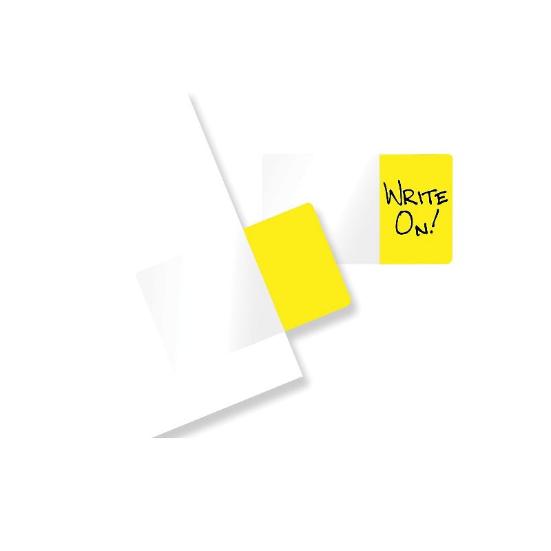 Redi-Tag Easy-To-Read Self-Stick Index Tabs Yellow 50 Tabs/Pack 437743, 1 of 3