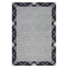 Modern Checkered Bordered Area Rug Machine Washable Rug Low Pile Throw Carpet Non Slip Non Shedding Floor Cover - 2 of 4