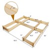 Costway Raised Garden Bed Wooden Garden Box Planter Container U-Shaped Bed 92.5x95x11in - 3 of 4