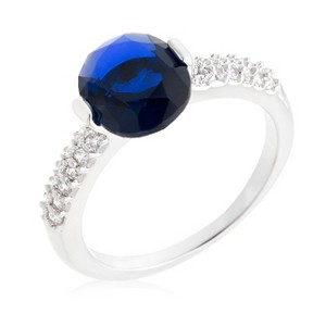 Slickblue Stylish Oval Cubic Zirconia Engagement Ring for Women, 1.8 Ct in Red, Blue, Green, Sizes 5-10 - 1 of 4