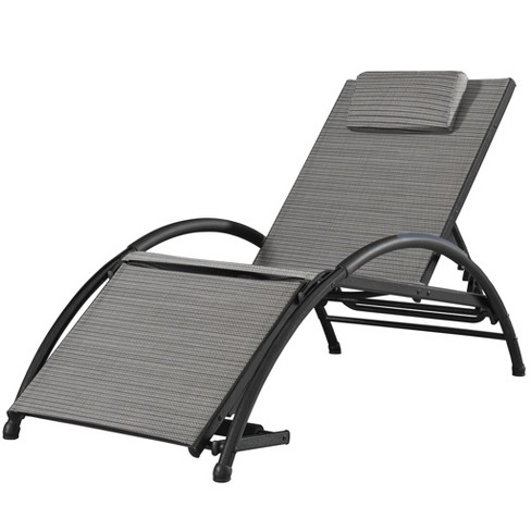 Grey and white sun lounger hot sale