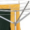 Household Essentials Portable Indoor and Outdoor Umbrella Dryer: Metal Clothes Drying Rack, Silver, 145 lb Capacity - 3 of 4