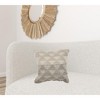 HomeRoots 18" Gray and Beige Throw Pillow - 2 of 4