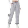 Pinspark Women's Fleece Lined Sweatpants Winter Joggers Athletic Pants Casual Thick Warm Trousers Pockets - 3 of 4