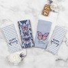John Ritzenthaler Co. 100% Cotton Kitchen Towels, Butterfly Spring – Absorbent Dish Towels for Drying & Cleaning – Soft & Durable (Set of 4) - 4 of 4