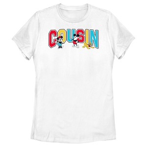 Women's Mickey & Friends Cousin Collegiate T-Shirt - 1 of 4