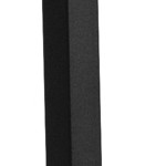 walnut wood seat/black metal frame