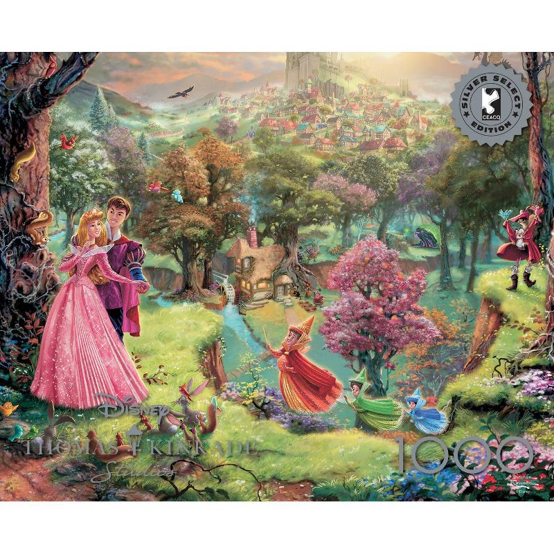 Silver Select Thomas Kinkade Disney Sleeping Beauty 1000pc, 5 of 7