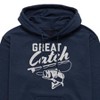 Men's - Instant Message - Great Catch Graphic Fleece Pullover Hoodie - 2 of 4