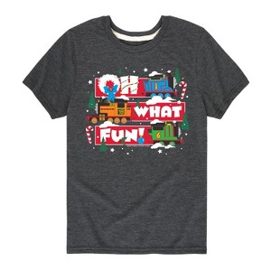 Boys' - Thomas & Friends - Christmas Oh What Fun Short Sleeve Graphic T-Shirt - 1 of 4