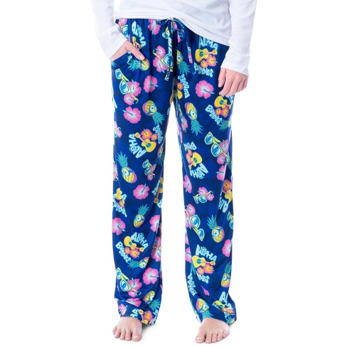 Despicable Me Womens' Minions Aloha Buddies Sleep Pajama Pants (Small) Blue